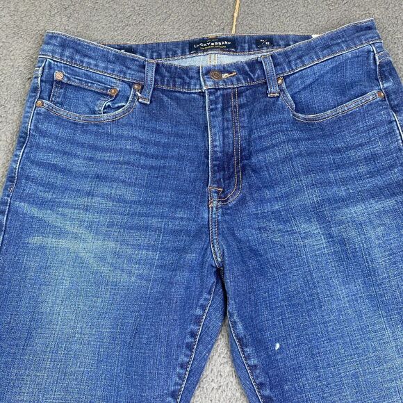 Lucky Brand 410 Athletic Slim Stretch Dark Wash Men’s 34x32 - Picture 2 of 14